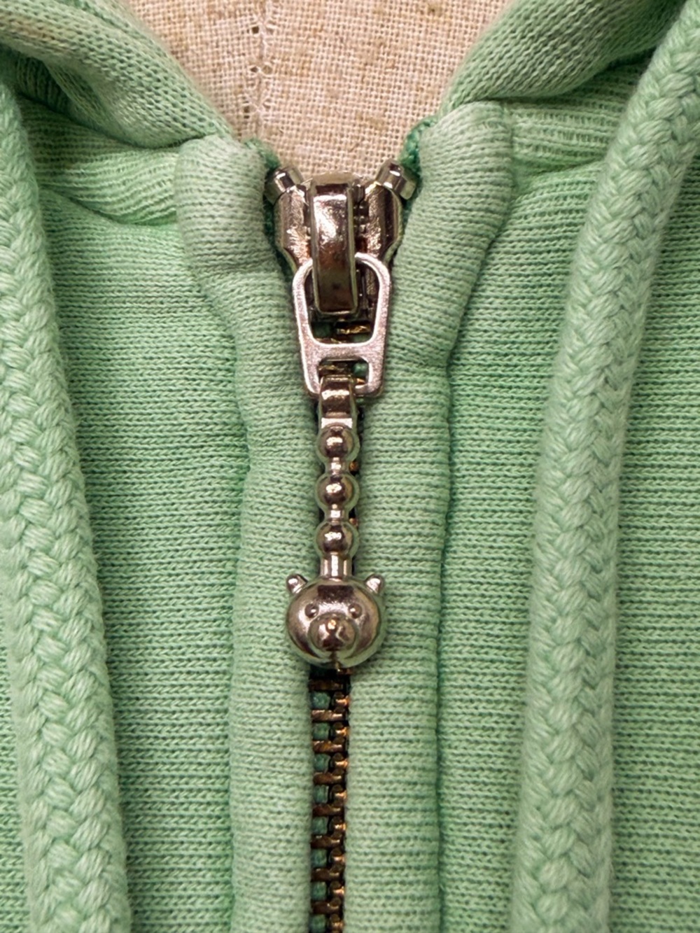 Teddy Fresh Women's Classic Zip Hoodie Mint Green Size Large - Picture 5 of 16
